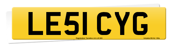 Registration number LE51 CYG